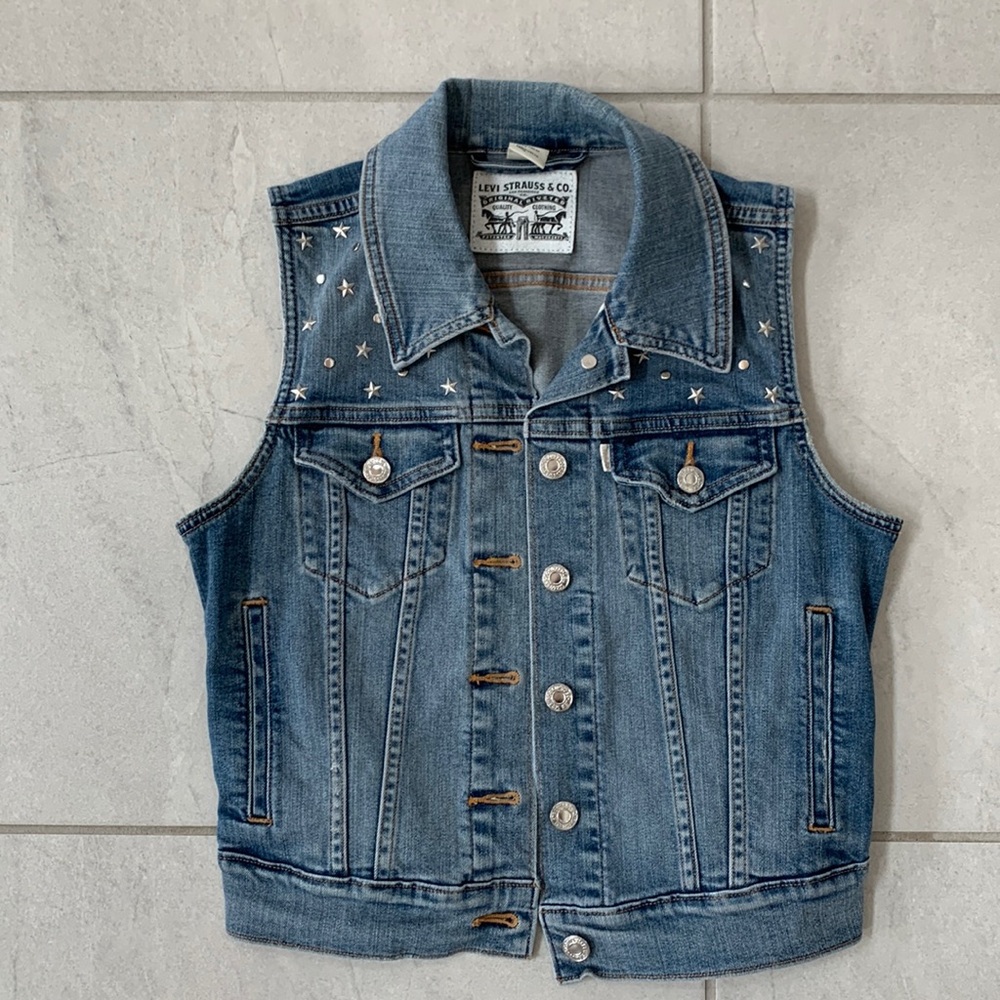 Levi Strauss denim vest. Small size.